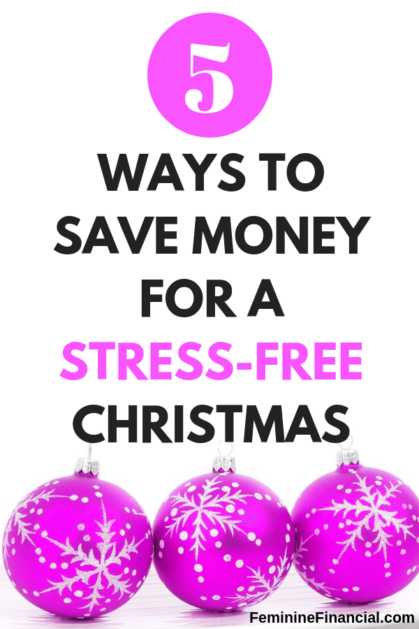 Saving Money | The Christmas season can be a very stressful holiday both emotionally and financially. Learn 5 Ways to Save Money for a Stress Free Christmas. #savingmoney #moneysavingtips #personalfinance #holidays